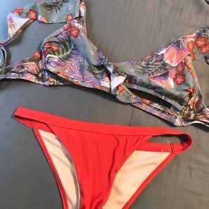 No Boundaries tropical swimsuit top